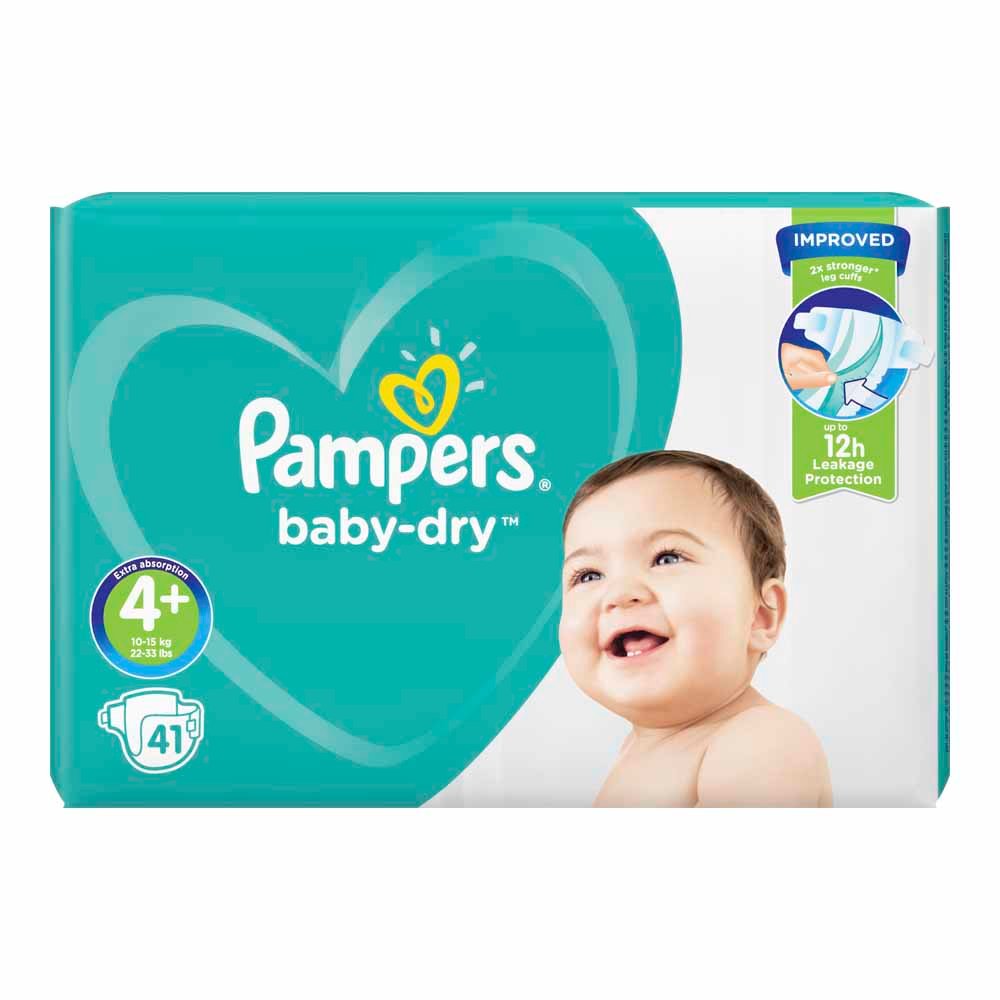 Pampers Baby dry size 4+ 41 pack – Your Local Extra