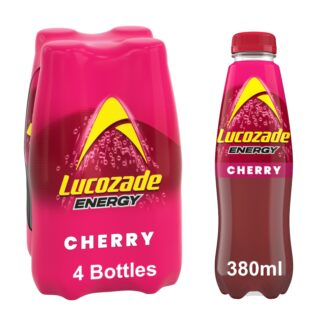 Lucozade Wild Cherry 4X380ML Pack