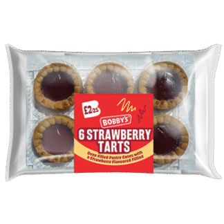 Bobbys Strawberry Tart 6 Pack 300G