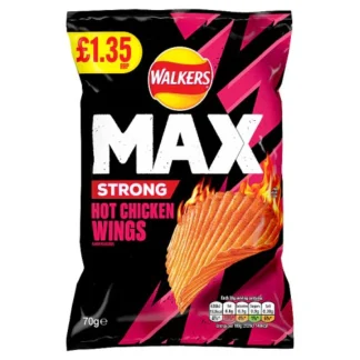 Walkers Max Hot Chicken Wings 70G