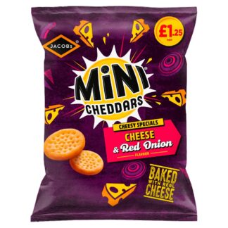 Mini Cheddars Cheese Red Onion 90G