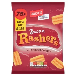 Jacks Bacon Rashers 60G