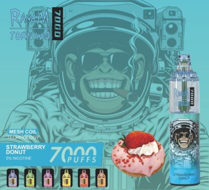 R&M Tornado 7000 Strawberry Donut Rechargeable