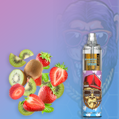 R&M Tornado 7000 Strawberry Kiwi Rechargeable