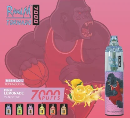 R&M Tornado 7000 Pink Lemonade Rechargeable