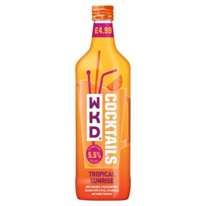 WKD Tropical Sunrise 6 X 70CL Case