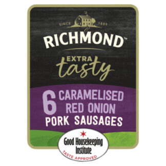 Richmond Red Onion Pork Sausages 400G 6 Pack