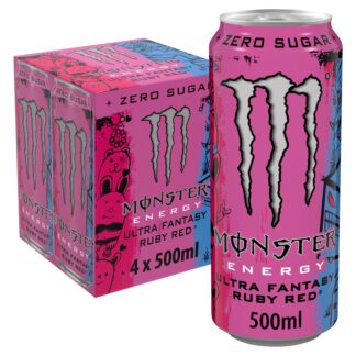 Monster Ultra Fantasy Red 4X500ML Pack