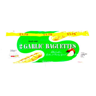 Best One Garlic Baguette 2 Pack 310G