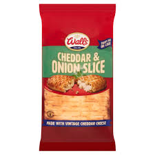 Walls Cheddar Onion Slice 180G