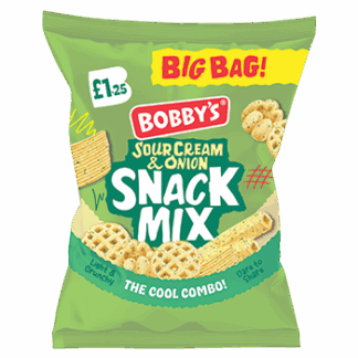 Bobbys Sour Cream Snack Mix 60G