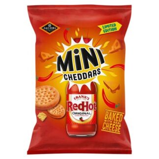 Mini Cheddars Franks Red Hot 90G