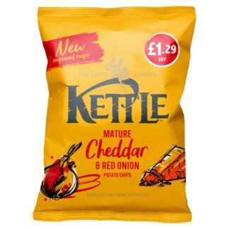 Kettle Cheddar Red Onion 80G