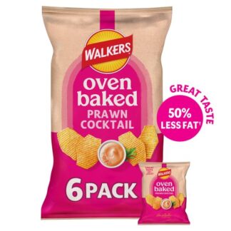 Walkers Baked Prawn Cocktail 6X22G Pack
