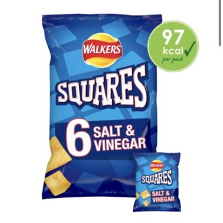 Squares Salt Vinegar 6X22G Pack