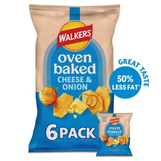 Walkers Baked Cheese Onion 6X22G Pack