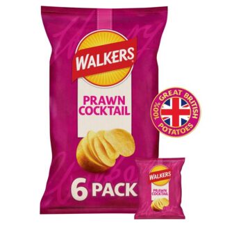 Walkers Prawn Cocktail 6X25G Pack