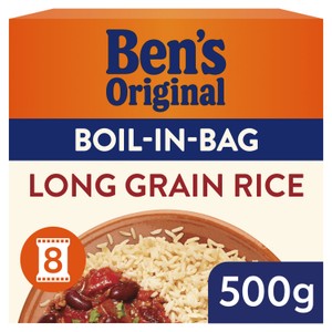 Uncle Bens Boil In Bag Long Grain Rice 500G