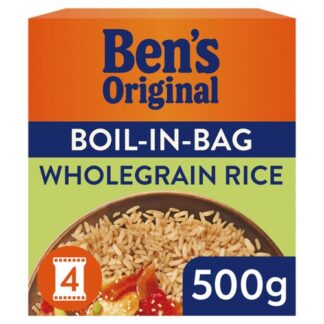 Uncle Bens Boil In Bag Whole Grain Rice 500G