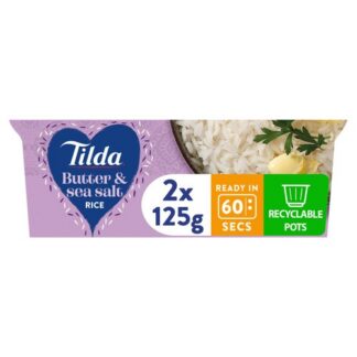 Tilda Butter Sea Salt Jasmine Rice 250G