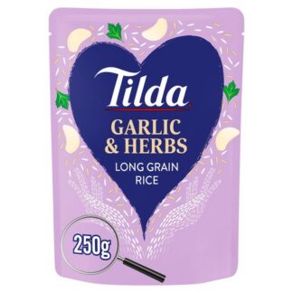 Tilda Garlic Herbs Long Grain Rice 250G