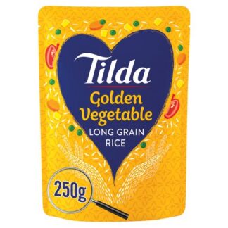 Tilda Golden Vegetable Long Grain Rice 250G