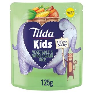 Tilda Kids Vegetable Whole Grain Rice 125G
