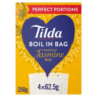 Tilda Boil In Bag Jasmine Rice 4X62.5G