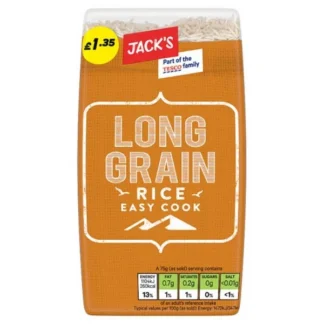 Jacks Long Grain Cooking Rice 500G